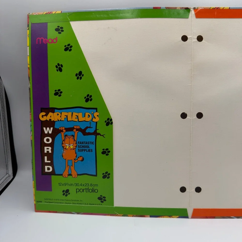 Vintage Mead Garfield Folder My Room My Mess My Business Portfolio 1978 33288